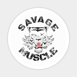 SAVAGE MUSCLE TIGER BODYBUILDING Magnet